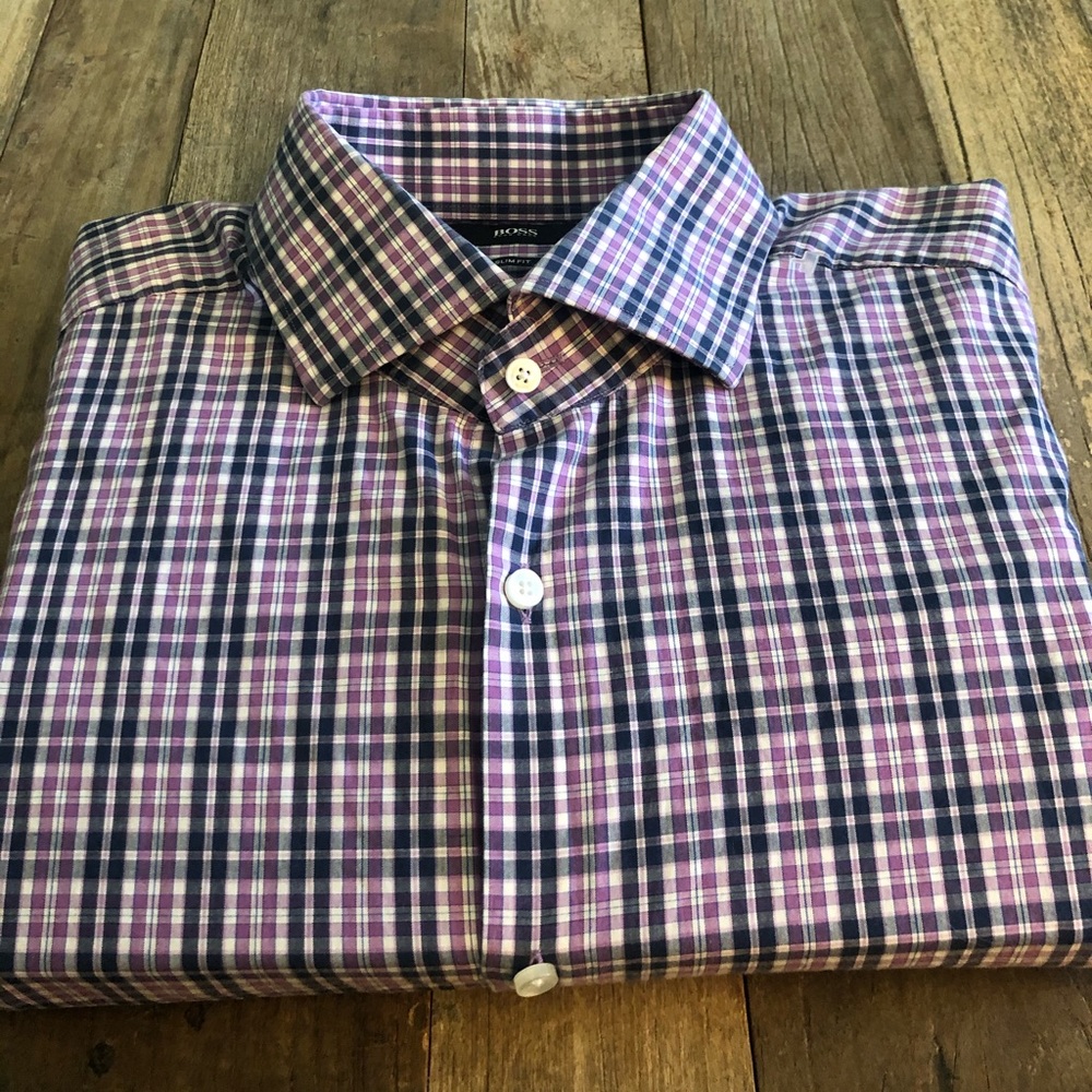 Hugo Boss Slim Fit Dress Shirt - 16.5/42! Must See